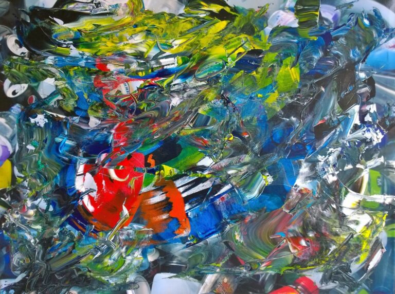 Recycling II acrylic/mixed media on canvas, 60 x 80 cm